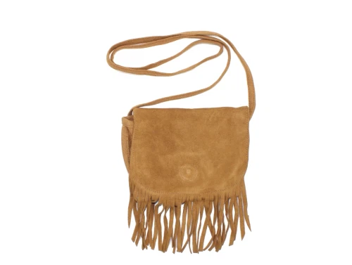 Petit by Sofie Schnoor skuldertaske frynser tan  